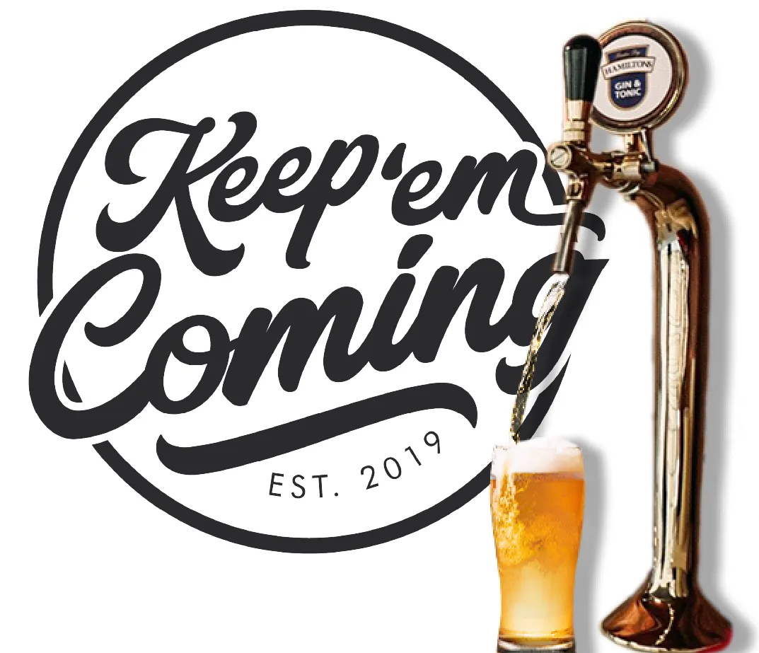 Keep 'em Coming Logo with Tap